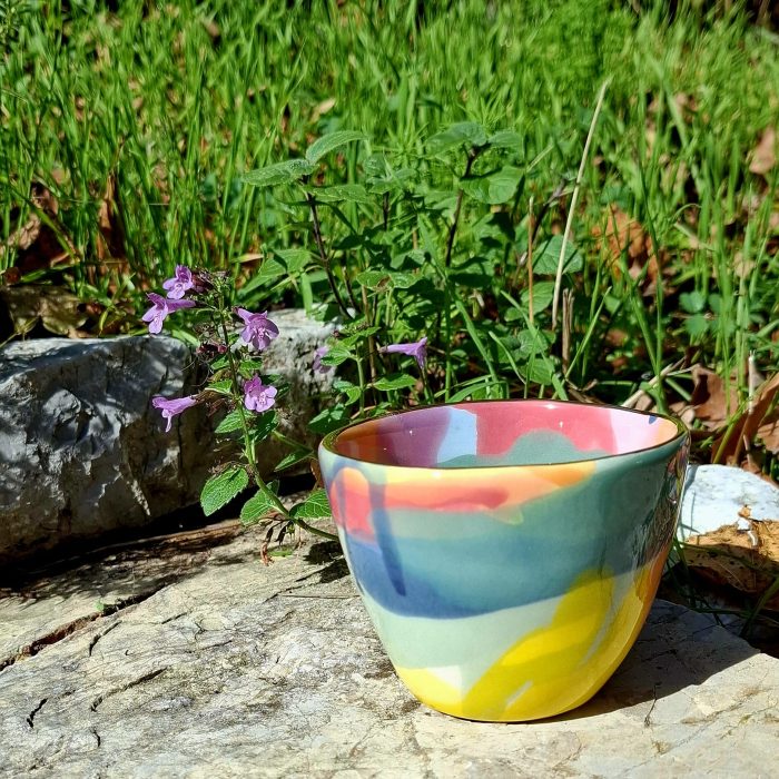 Cup without handle 'Colours of Mediterranean'' gold,M, No. 2501